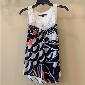 Mixed media tank A Common Thread Anthro tank SZ P